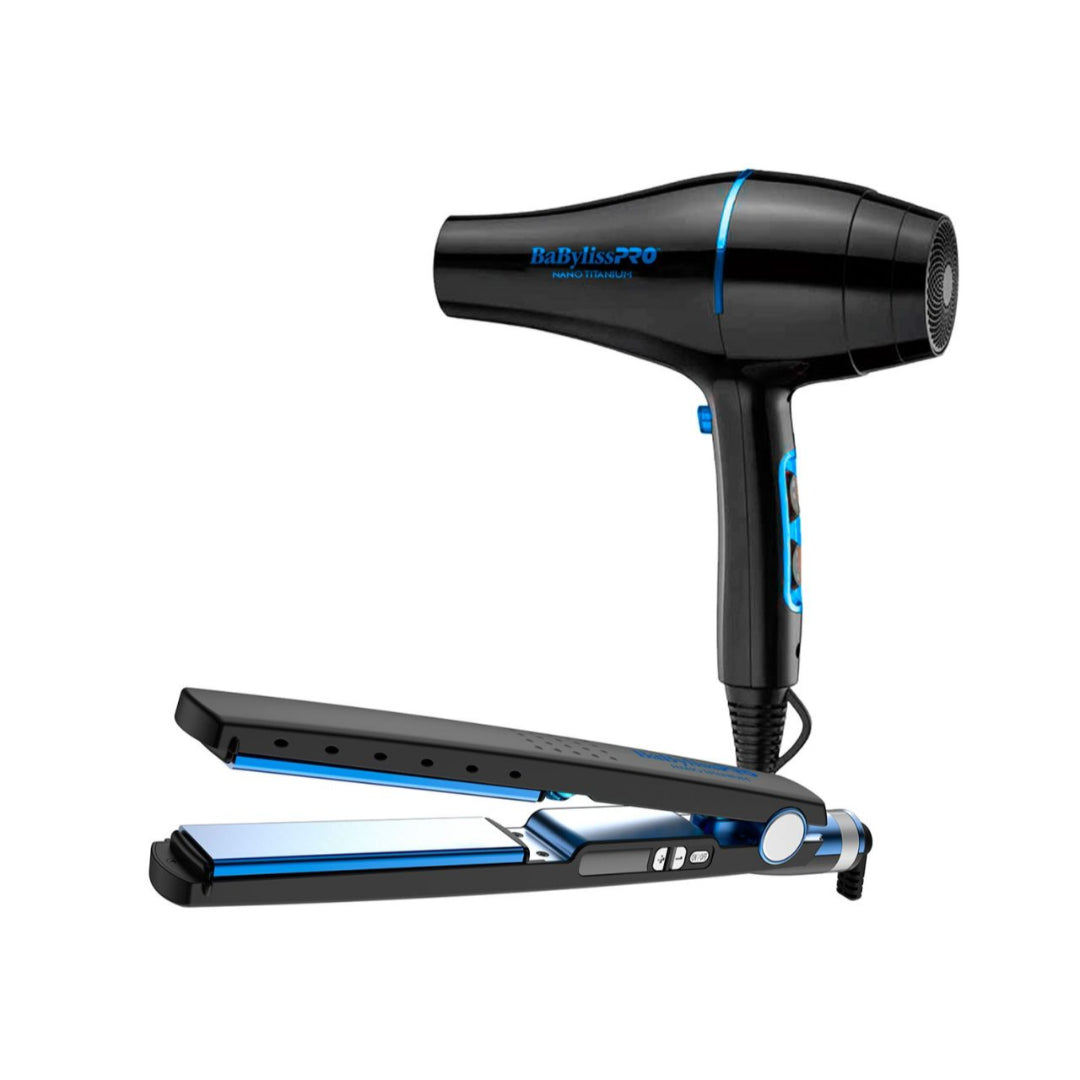 BaBylissPRO™ - Nano Titanium Combo de plancha de 1¼" y secadora de cabello 2000 watts 2-BAB-//BBLPP43UX