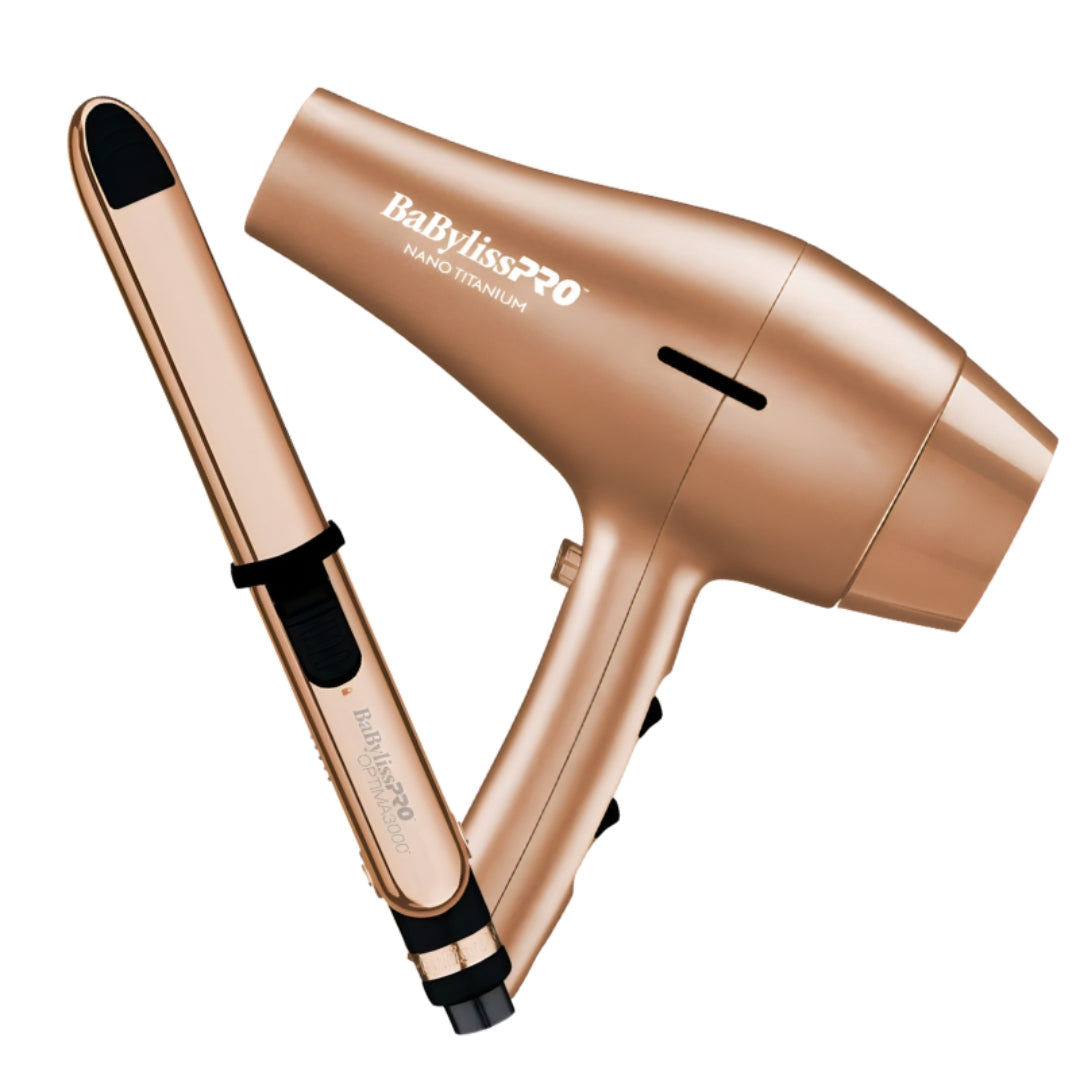 BaBylissPRO™ - Nano Titanium Combo de plancha de 1 ¼" y secadora de cabello 2000 watts 2-BAB-//BNTRGPP48UX