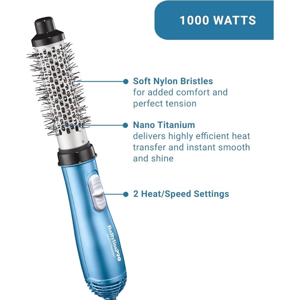 Cepillo Secador de Aire Caliente BaBylissPRO Nano Titanium