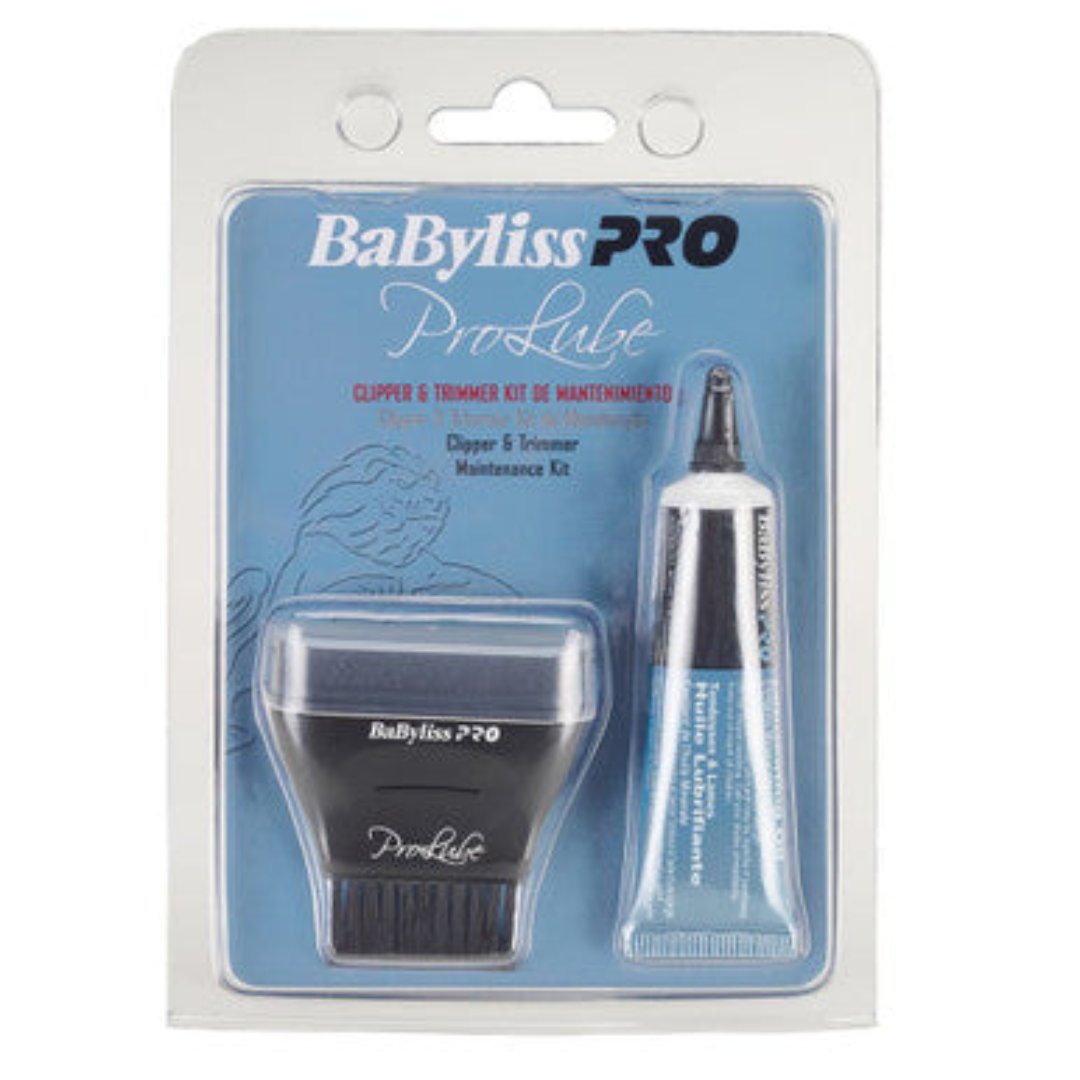 BaBylissPRO™ Kit de Aceite lubricante y brocha limpiadora para Clipper y Trimmer 2-BAB-X-BABOCLNB
