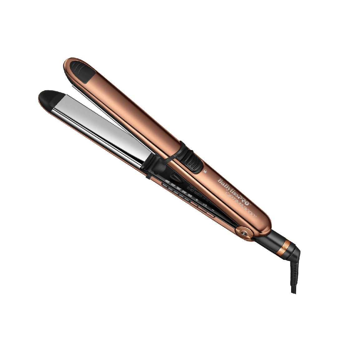 BaBylissPRO™ - Nano Titanium - Plancha iónica de acero inoxidable de 1¼" Optima3000® 2-BAB-BNTRG3000TUX
